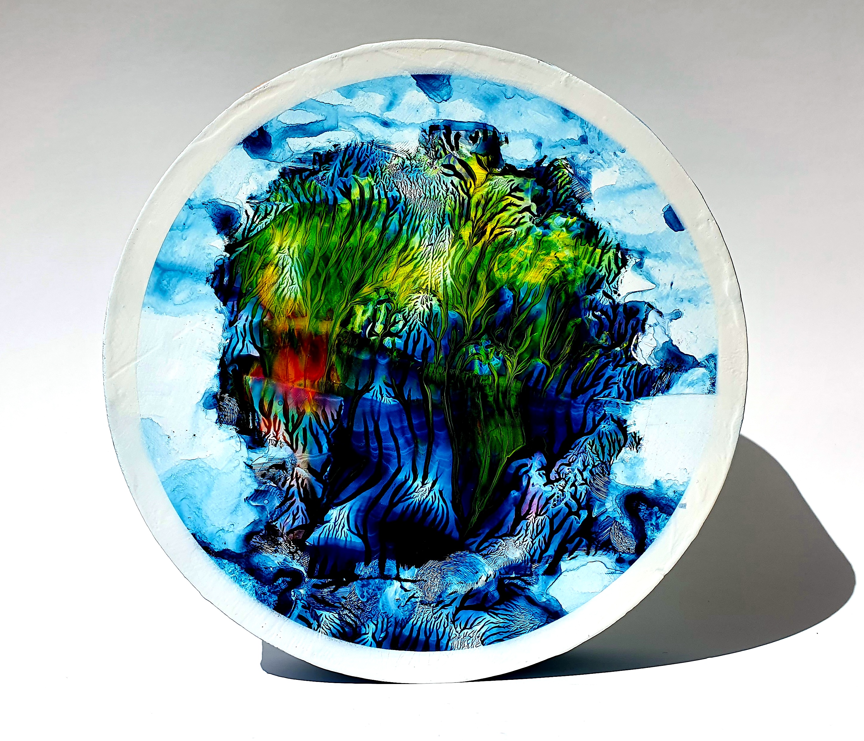 MDF Üzerine Akrilik Boya 25x25 cm Denge 19 2021